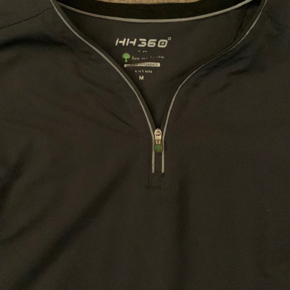 Gray scrub top